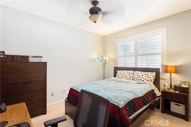 Downstairs Bedroom with a Closet