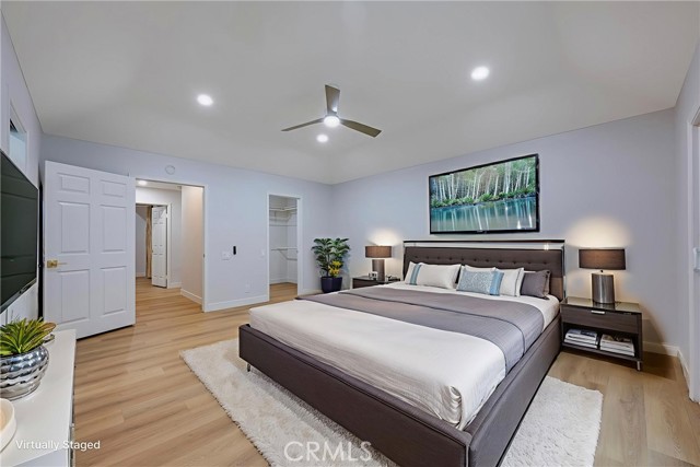 Master Bedroom with Walk-in Closet