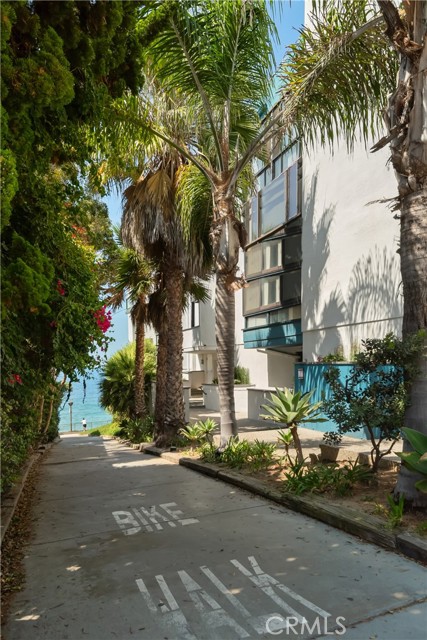 Walkway leading the building's front door