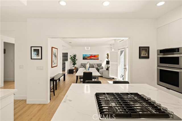 range located on kitchen island