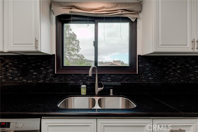 Great view while you're doing dishes in your stainless sink