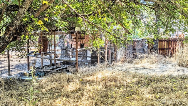 Animal enclosure for goats or horse.