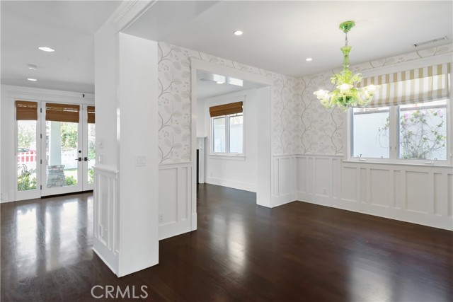 Formal Dining Room looking back at the Living Room