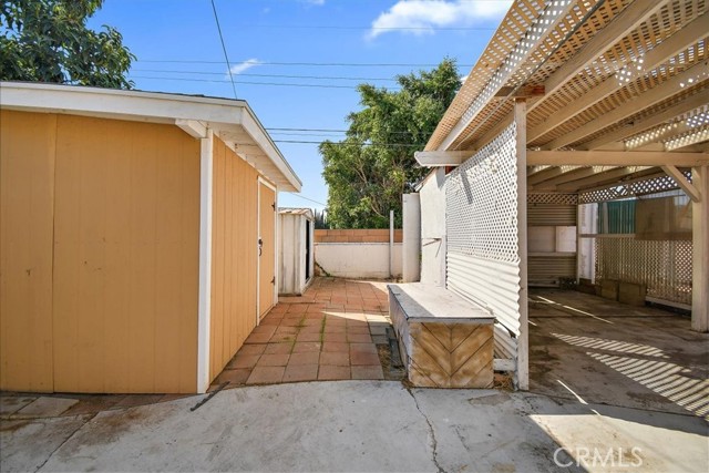 Storage/Patio Area