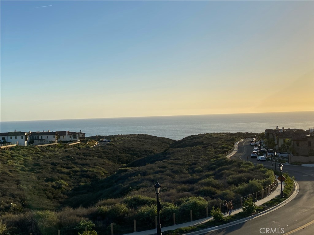 Panoramic UNOBSTRUCTED ocean and Catalina views!!! This is an Aqua plan 1, fully detached, with possibly the best view in the tract! There are no roofs in your view line, the road behind is a QUIET neighborhood road, and there can be nothing built to obstruct your view. This home is a rare opportunity!  West of the freeway with no road noise, walking trails to the beach, and so much more! This is a three bed, two and a half bath that has been nicely upgraded. Upon entry you are immediately met with the magnificent view as you are invited into the spacious open floor plan.  The kitchen will be a favorite of any chef, with a Thermador professional 6 burner range, Fisher Paykel drawer dishwasher, new faucets, instant hot and filtered water, butler's pantry, and new pendant lights. The marvelous kitchen leads to the highlight of the house, the view. To make sure you enjoy the view and the backyard, there is a motorized awning for those days that get a little too warm.  As you head back inside, you are welcomed by a garden courtyard with access to the garage, perfect place for an outdoor shower to rinse the salt and sand off or surfboard storage, or just enjoy it as it is, a peaceful green space. Upstairs is where you find all the bedrooms. The primary bedroom has an incredible view that makes this property what dreams are made of. The primary bathroom also has a walk-in closet with an upgraded closet system. This neighborhood has a luxurious pool, clubhouse, and gym area that is a stone's throw away. Don't let this get away! There won't be another opportunity like this.