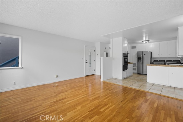 Lower Unit Living Room and Kitchen