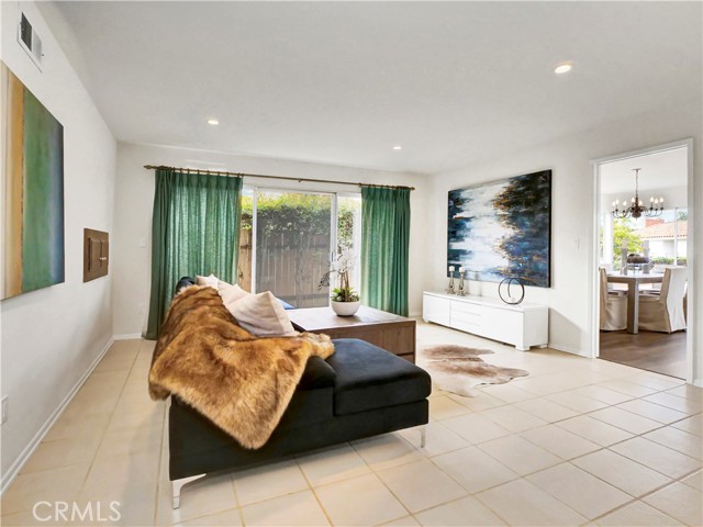 Great family room adjacent to the kitchen.