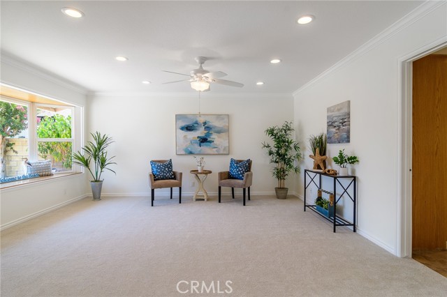 Formal Living room with Bay window.