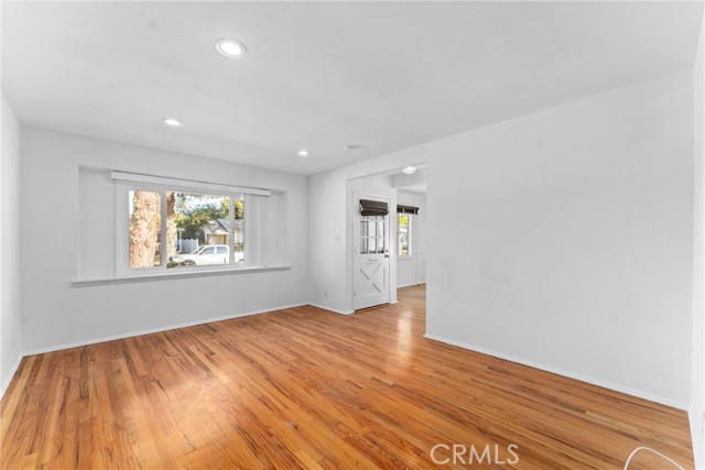 view of entry from living room...breakfast nook to right of front door