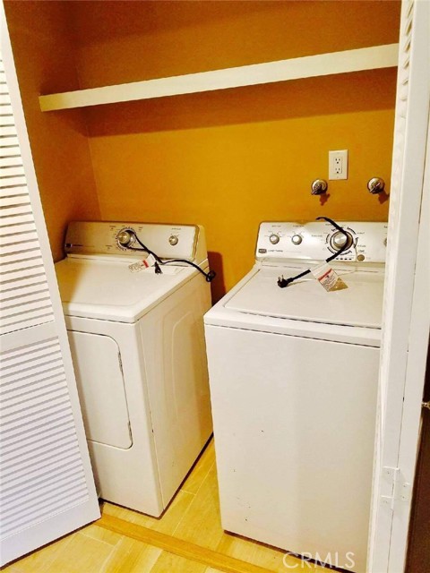Laundry Inside the Unit for Washer and Dryer Hookups