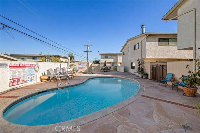 Sparkling pool area