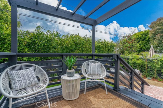 Deck for morning coffee.
