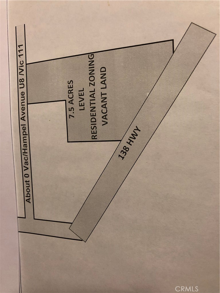 0 Vac/Hampel Avenue U8 /Vic 111, Littlerock, CA 93543