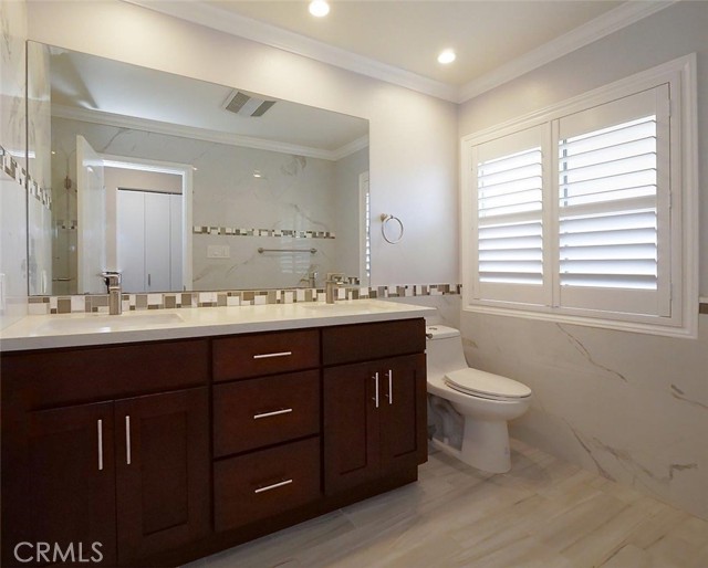 Primary Bathroom with Double Sink Vanity