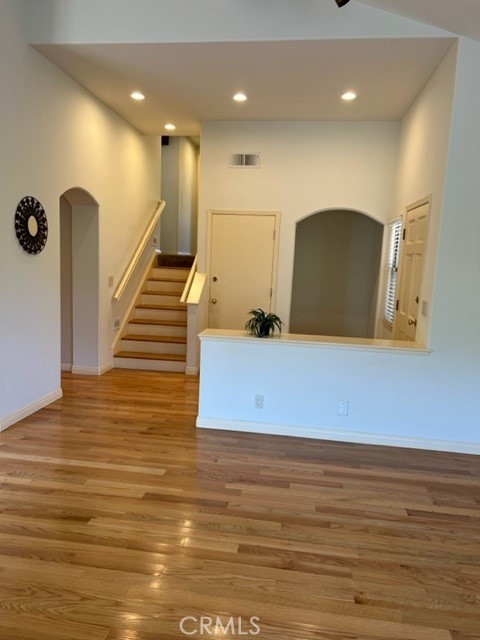 Hardwood floors on main level