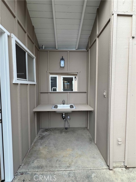 Outdoor backyard sink