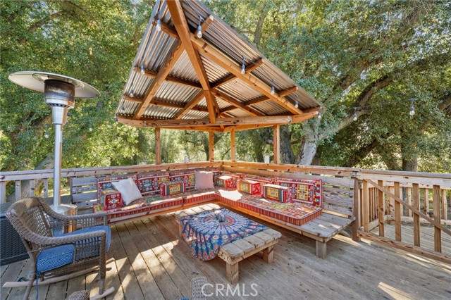 Back deck, Main House with sauna.