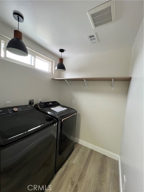 Upstairs laundry area for your convenience