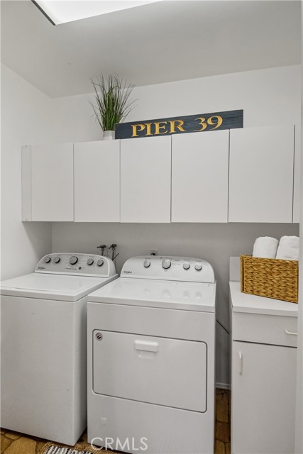 The washer and dryer are included too!