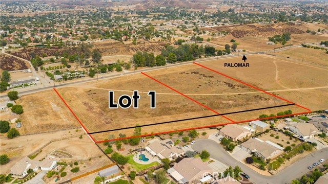 COMMERCIAL PROPERTY   5.30 acres of vacant land... apn. 368-060-011 is ( 4.78 ac) is zoned commercial.. Fault Study done. Palomar Rd. Frontage. gentle to flat.
                                                                               apn. 368-060-026  (.52 ac) is zoned RR... NOT zoned.. might be a logical buffer zone between the              commercial and the residential behind.
 
This property fronts Palomar St, east of Mission TraiL and West of Wesley. PATH OF DEVELOPMENT OPPORTUNITY

Perfect for Commercial/Retail Sales. 

More land available.
