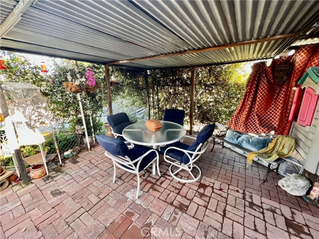 Patio seating area