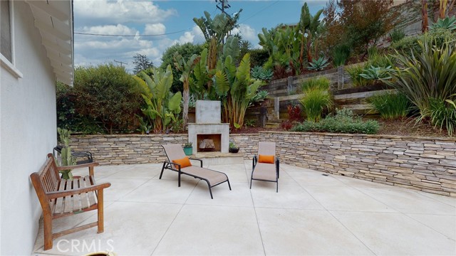 Built-In Outdoor Fireplace