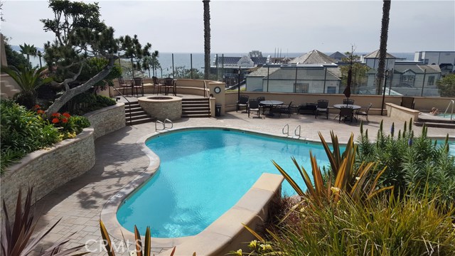 Small pool is for homeowners only.  It has a jacuzzi, firepit and barbecue area.