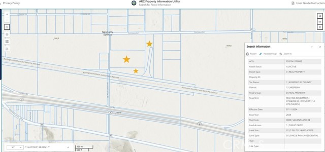 Detail Gallery Image 2 of 2 For 0 Mountain View Rd, Newberry Springs,  CA 92365 - – Beds | – Baths