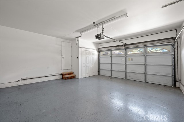 Garage with epoxy & laundry hookups