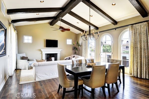 Living/dining area.