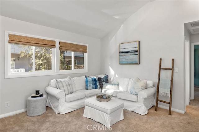 Additional Living Space: Vaulted Ceilings, Fresh Paint and a Skylight.