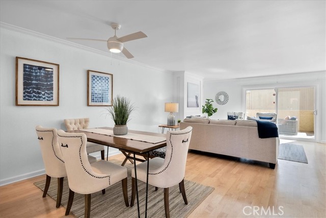 spacious dining area
