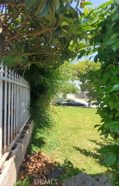 Front side walkway leading to the back yard