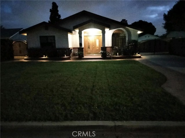 Front house view evening