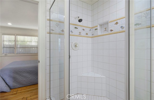 Decorative master bath shower