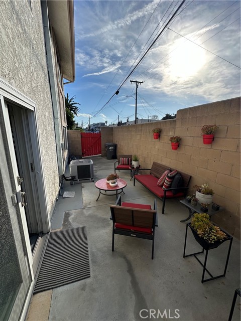 Private patio