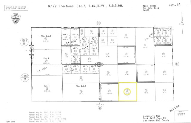 Detail Gallery Image 12 of 13 For 0 Laguna Seca/Del Oro Rd, Apple Valley,  CA 92308 - – Beds | – Baths