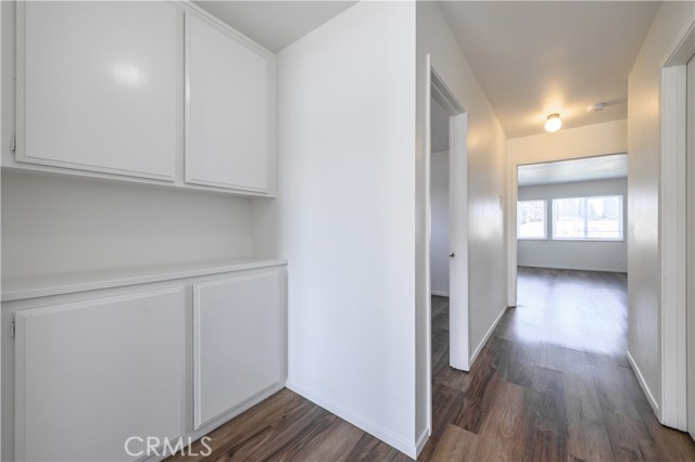 2nd floor hallway with cabinets