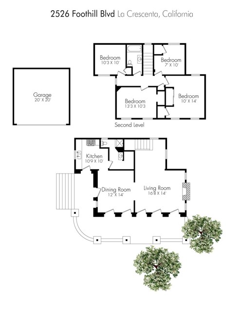 Detail Gallery Image 3 of 37 For 2526 Foothill Bld, La Crescenta,  CA 91214 - 4 Beds | 2 Baths