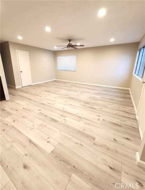 Open floor plan; nice lighting, flooring & paint.