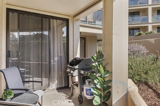 SE-facing port of patio with grill