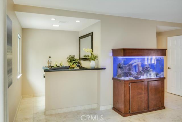 Wet bar in family room