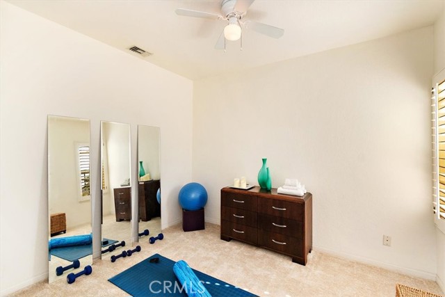 Exercise room private to master. Could be a 5th bedroom