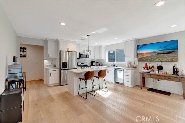 ADU open concept kitchen/living area