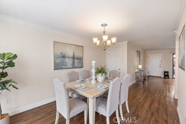 Dining room:  Bright and open