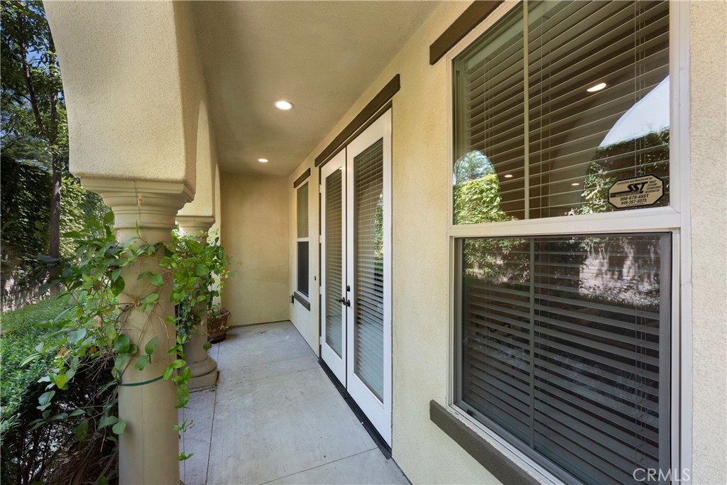The Downstairs Work/Life space has a private entrance through French Doors!
