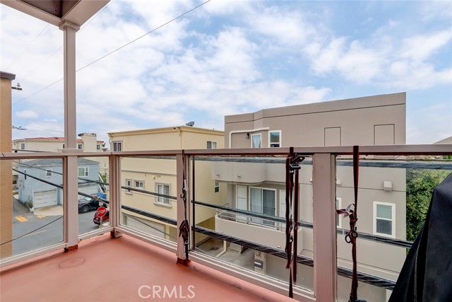 Second level patio off dining room