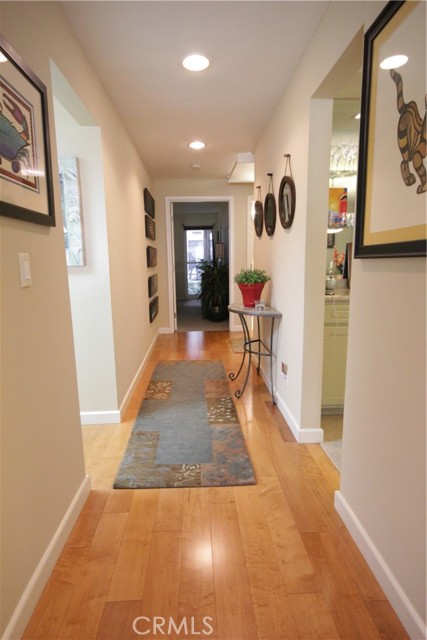 Entry features hardwood flooring!