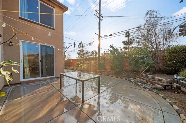 Sliding Door Access from Kitchen