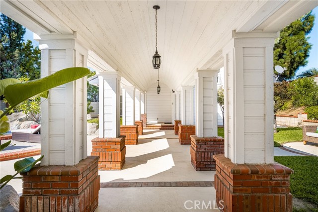 Walkway to 2 bedroom guest house